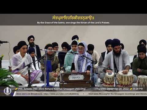 088 Bibi Ganeet Kaur Jee Toronto at Toronto Dec  2022 Akhand Keertan Smaagam