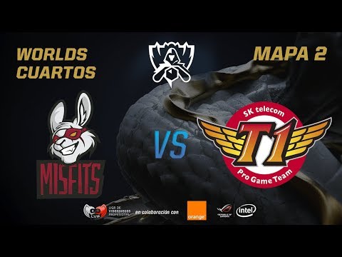 SKT T1 VS MISFITS - CUARTOS - WORLDS 2017 - MAPA 2