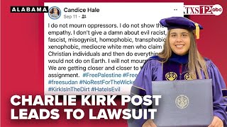 Educator fired for Charlie Kirk post is now suing University school leaders