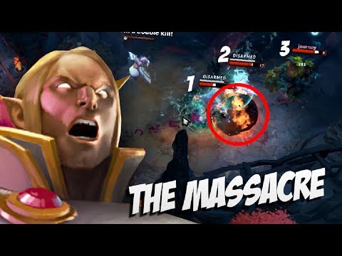 THE MASSACRE - Ana Invoker Dota 2 Mid Fast Game 7.06 - Top Pro Player Dota 2