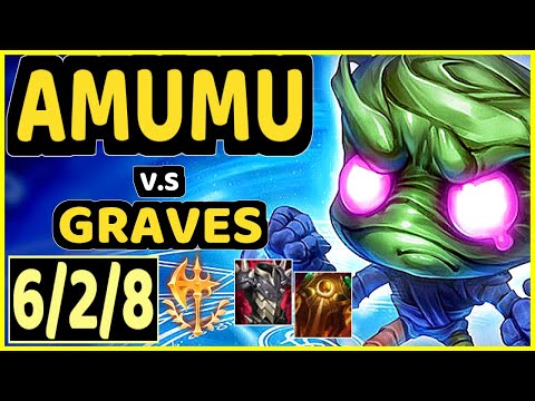 MINERVA (AMUMU) vs GRAVES - 6/2/8 KDA JUNGLE GAMEPLAY - BR Ranked MASTER