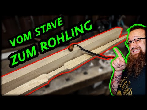 Bogenbau 🏹 Pyramidaler Flachbogen aus Esche, Teil 1. Vom Stave zum Rohling.