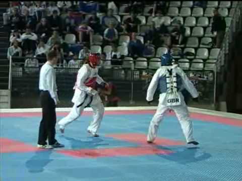 European Taekwondo Championships 2008 Rome -84 kg Great Britain vs Turkey Round 1