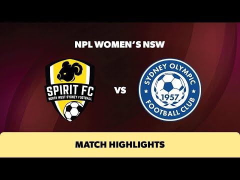 NPL Women's NSW Round 6 Highlights – NWS Spirit v Sydney Olympic