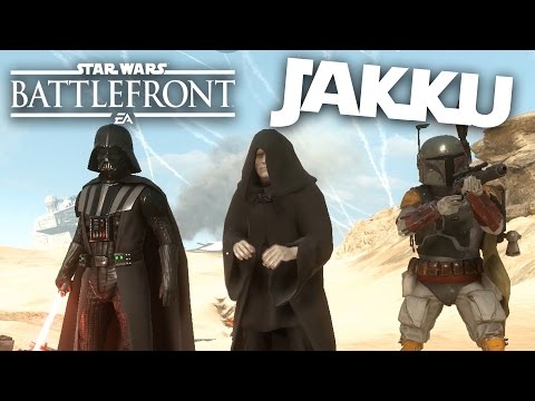 HEROES ON JAKKU - Star Wars Battlefront Gameplay - HEROES vs VILLAINS