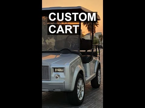 Driving a Custom Rolls Royce Golf Cart
