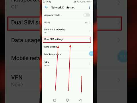 how to change data from sim1 to sim2 in Huawei #shorts