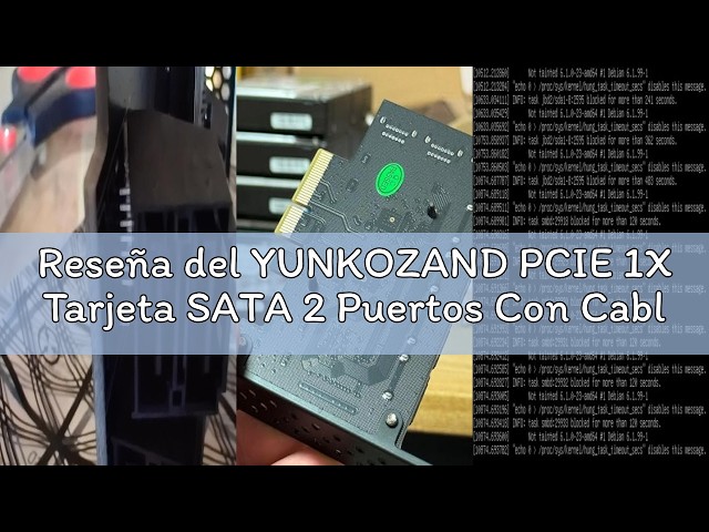 Vídeo relacionado con YUNKOZAND PCIE 1X Tarjeta SATA 2 Puertos Con Cables, Expansión PCI-E 3.0 GEN3 de 6 Gbit/s, Controlador Con Chip JMB582
