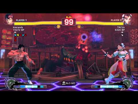 kimrandy [Fei] vs TACUx [Chun] SSF4 Japanese Online Ranked Matches - TRUE HIGH-DEF
