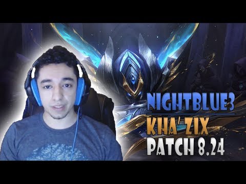 Nightblue3 HOW TO Kha'Zix Jungle vs Aatrox Patch 8 24 NA Ranked - League of Legends