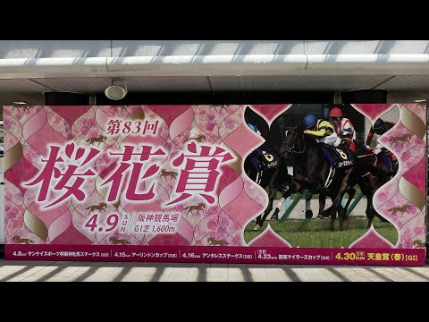 2023  桜花賞  ゴール板目の前での現地映像
