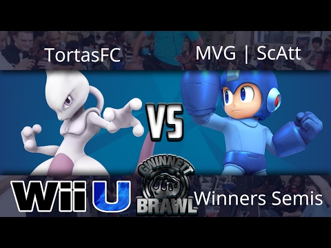 Gwinnett Brawl may 2017 - TortasFC (MewTwo) vs MVG | ScAtt (Megaman) - Smash 4 Winners Semis