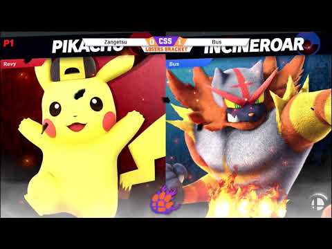 Clemson Smash Series 26 - Losers - Zangetsu (Zero Suit Samus, Pikachu) vs. Bus (Incineroar) - SSBU