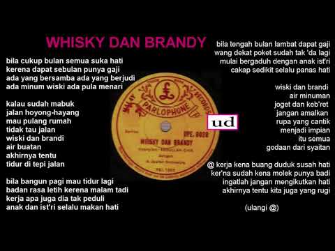 Abdullah Chik dgn A. Jaafar Orchestra - Whisky Dan Brandy - 1956