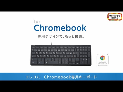 キーボード 抗菌(Chromebook対応 WWCB認証) ブラック TK-CB02BPKBK