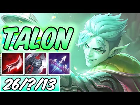 ONE-SHOT FULL BURST MAX ARMOR SHRED TALON BLACKWOOD OBSIDIAN -Diamond Commentary -League of Legends