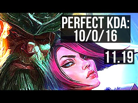 GANGPLANK vs FIORA (TOP) | 10/0/16, Legendary, 1.2M mastery | EUW Diamond | v11.19