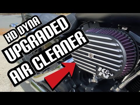 Upgraded K&N Air Cleaner for a Harley Davidson Dyna Street Bob!