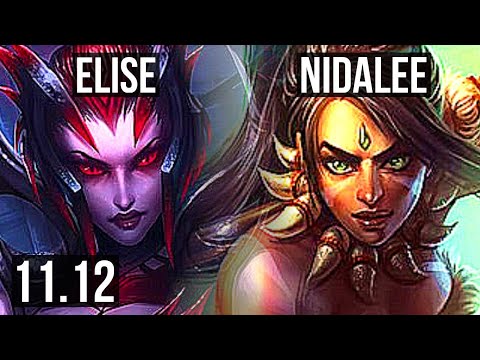 ELISE vs NIDALEE (JUNGLE) | 11/1/4, 65% winrate, 300+ games, Dominating | KR Master | v11.12