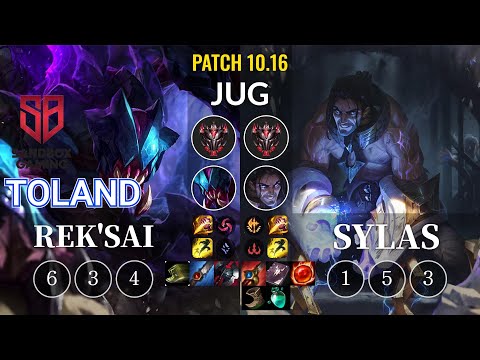 SB TolanD Rek'Sai vs Sylas Jungle - KR Patch 10.16