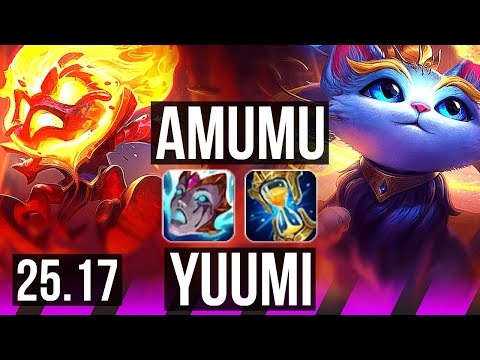 AMUMU & Jhin vs YUUMI & Zeri (SUP) | KR Diamond | 25.17