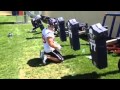 Jj watt attacks blocking sled - YouTube