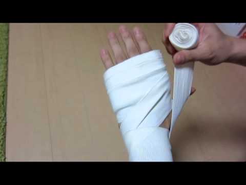 ボクシングテクニック講座　♯４　「バンデージの巻きかた」 Boxing technique course [How to bandage your hands for boxing]