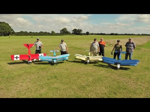 1/4 SCALE PRECEDENT STAMPE RC BIPLANES DISPLAY AT THE SOUTHERN HEADCORN MODEL SHOW # 1 - 2023