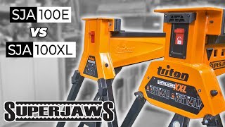SuperJaws BATTLE!  - The Triton SJA100E vs SJA100XL Portable Foot Clam