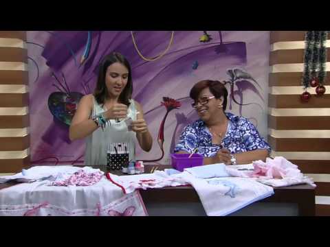 Mulher.com - 28/12/2015 - Pintura em fralda - Filó Frigo pt2