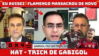  PARA TUDO! FLAMENGO ATROPEL0U DENOVO NO BRASILEIRO ! SANTOS 0 X 4 FLAMENGO