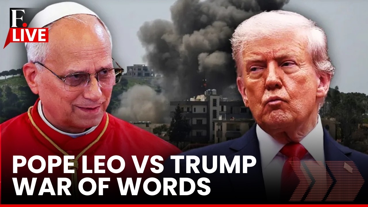 TRUMP vs POPE FACE-OFF LIVE: Explosive Clash Over Iran War, Faith & Power | US Iran War | Firstpost