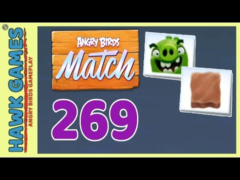 Angry Birds Match ⭐ Level 269 Hard - Walkthrough, No Boosters