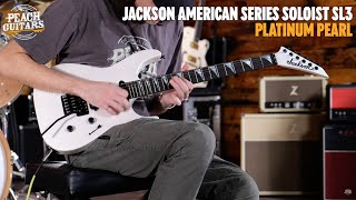 Video thumbnail for No Talking...Just Tones | Jackson American Series Soloist SL3 | Ebony - Platinum Pearl by Peach Guitars