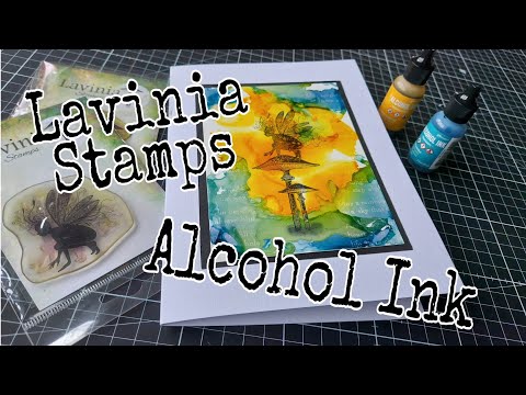 Lavinia Stamps Alcohol Inks on Yupo Paper
