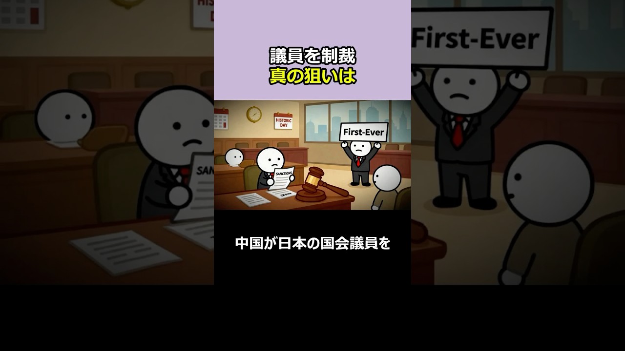 1分スッキリ解説、中国が日本の議員に制裁発動｜同じ日に台湾野党を北京招待…"異常な同時進行"の本当の狙い