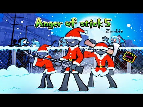 Anger of Stick 5 - HUGE Christmas UPDATE Coming Soon - All Weapons and All Helpers Unlocked Gameplay
