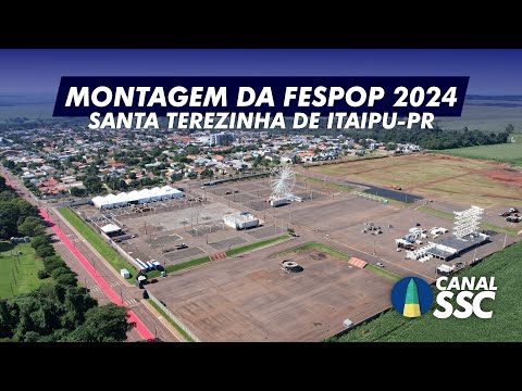 Montagem da FESPOP 2024 em Santa Terezinha de Itaipu-PR