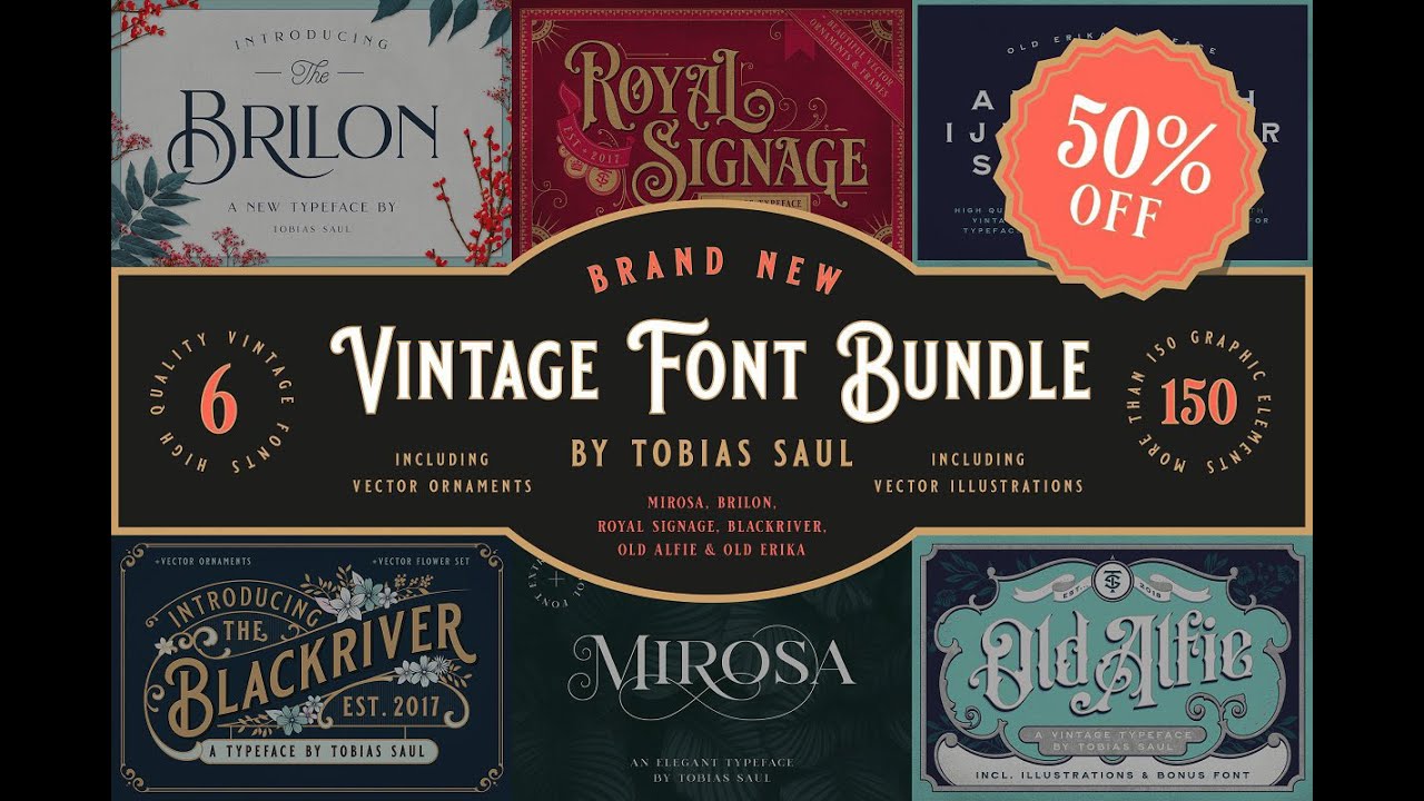 Vintage Font Bundle