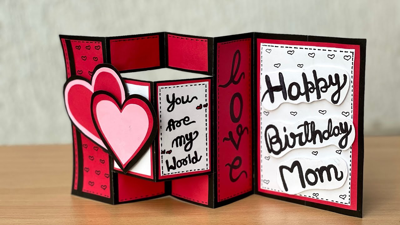 Watch video DIY - Birthday Card Ideas | Pop Up Birthday Card | Birthday Greeting card for mom | Diy pop up card Now DIY - Birthday Card Ideas | Pop Up Birthday Card | Birthday Greeting card for mom | Diy pop up card