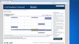 UC Berkeley Student Calendar