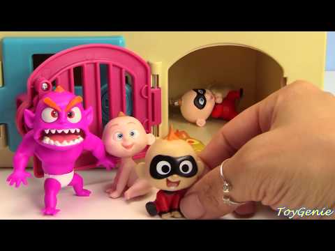 The Incredibles 2 Trapped Save Baby Jack Jack Learn Colors and Counting Best Learning Video