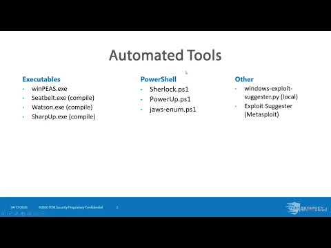 Windows Privilege Escalation for Beginners | Automated Tool Overview