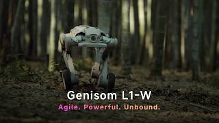 GENISOM L1-W|World's First Ultra-Compact Industrial-Grade Wheeled Quadruped Robot