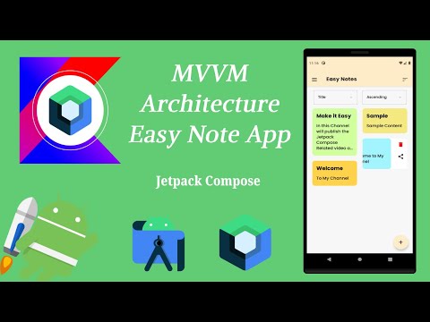 How to use MVVM Clean Architecture using Easy Note App in Jetpack Compose | Android | Make it Easy