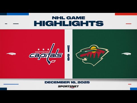 NHL HIghlights | Capitals vs. Wild - December 16, 2025