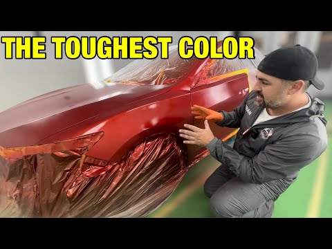 Car Painting: How to Spray and Blend Red Pearl Tricoat