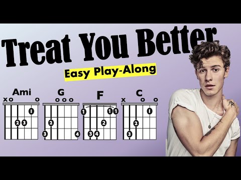 Treat You Better (Shawn Mendes) EASY Guitar/Lyric Play-Along