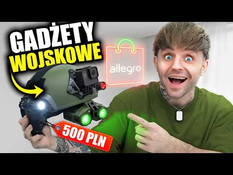 Testujemy WOJSKOWE GADŻETY z Allegro!