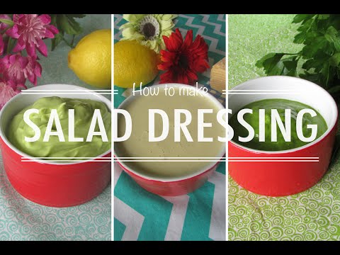 How to make: Salad dressing - 3 recipes #lowcarb